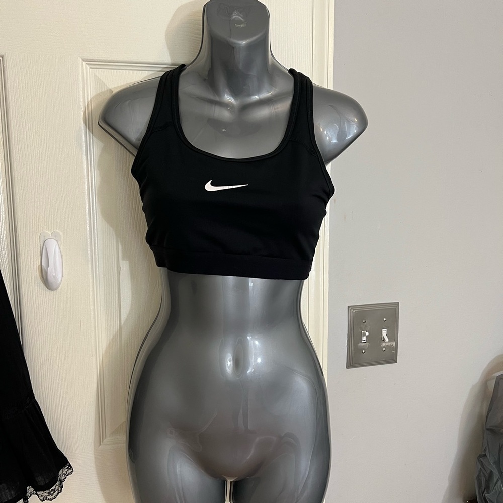 Nike Black Sports Bra Racerback Medium Impact